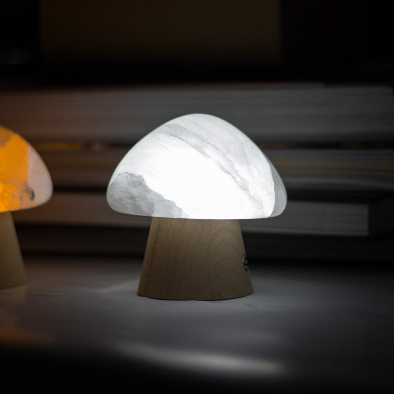 Selenite Mushroom LED Atmosphere Light Ornaments