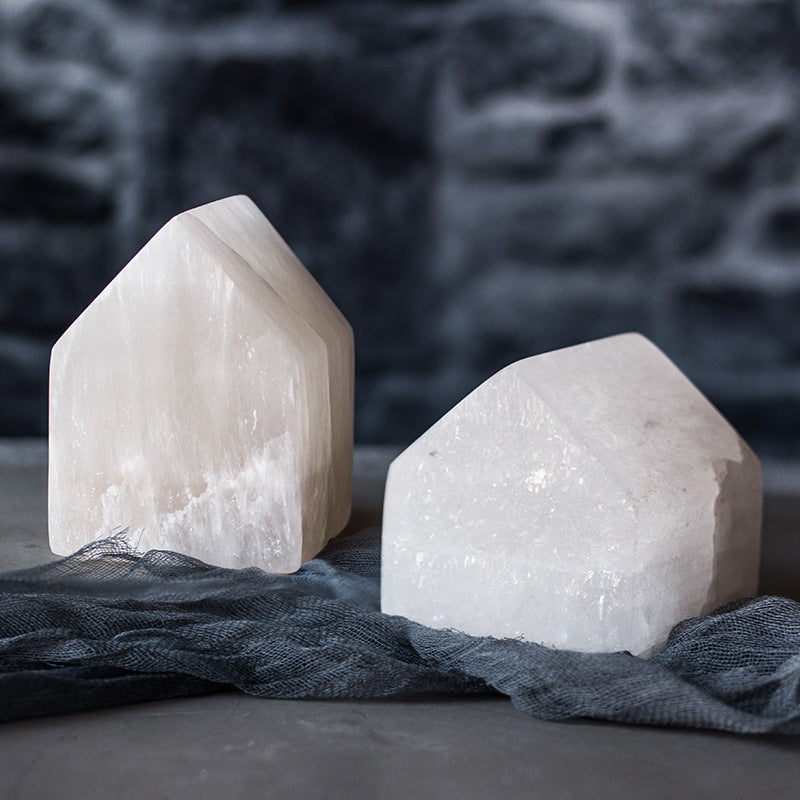 Selenite LED Sensor Light Bedside Lamp Ornaments