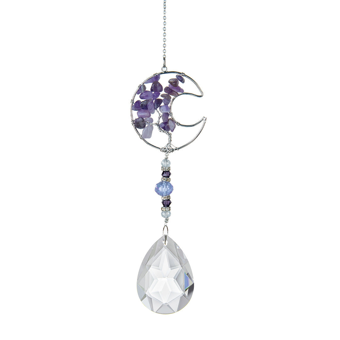 Amethyst Chip Life Tree Pendant Suncatcher Ornaments