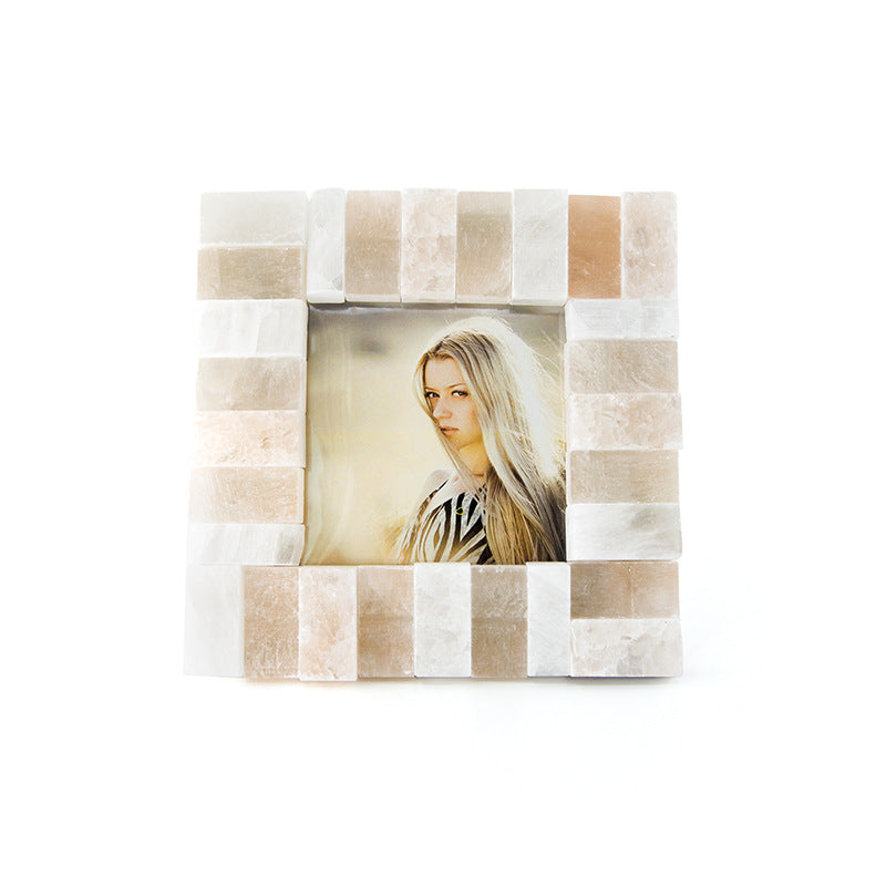 Selenite Piece Photo Frame Home Ornaments