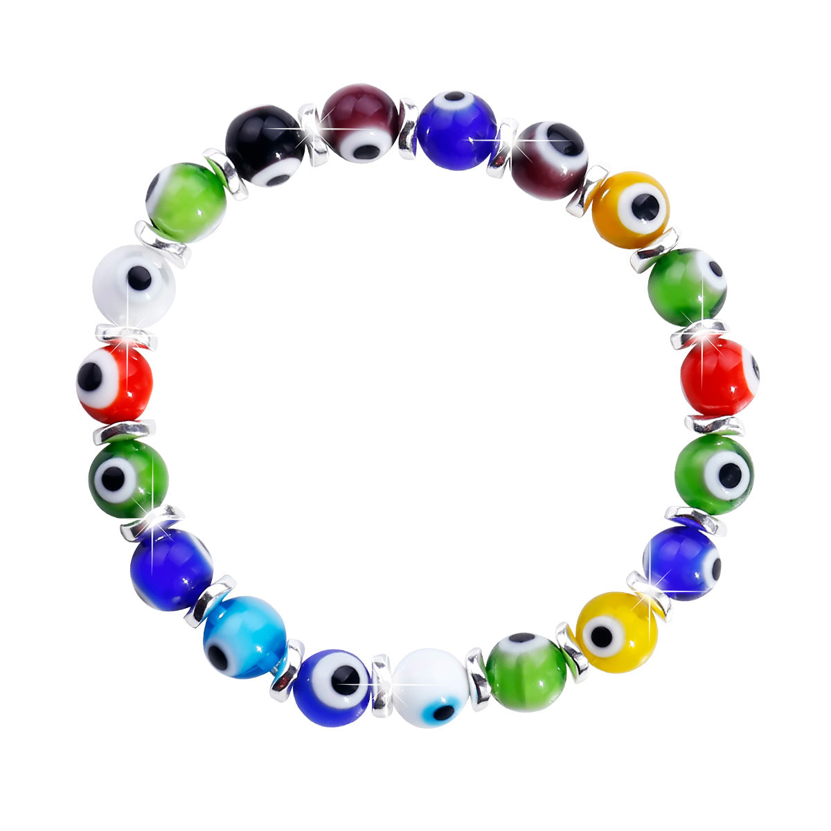 Evil Eye 8mm Bead Bracelets