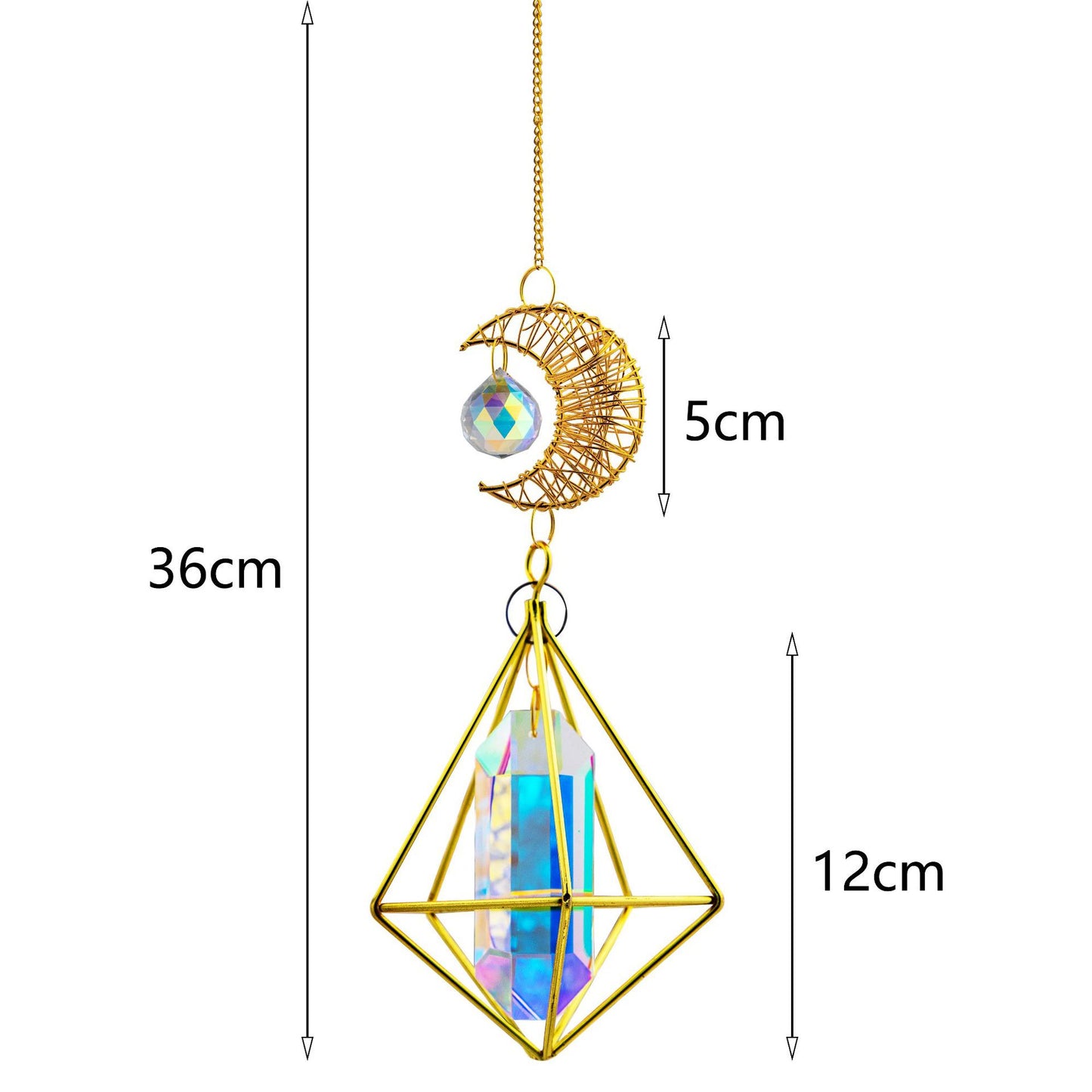 Rainbow Crystal Suncatcher Ornaments