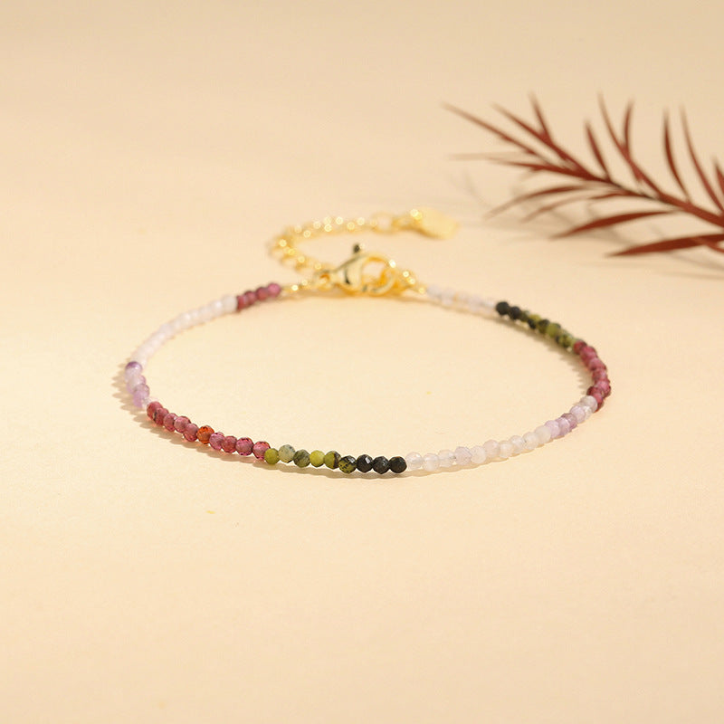 2mm Mixed Crystal Facet Bracelets