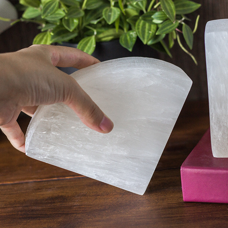 Selenite Bookend Home Ornaments