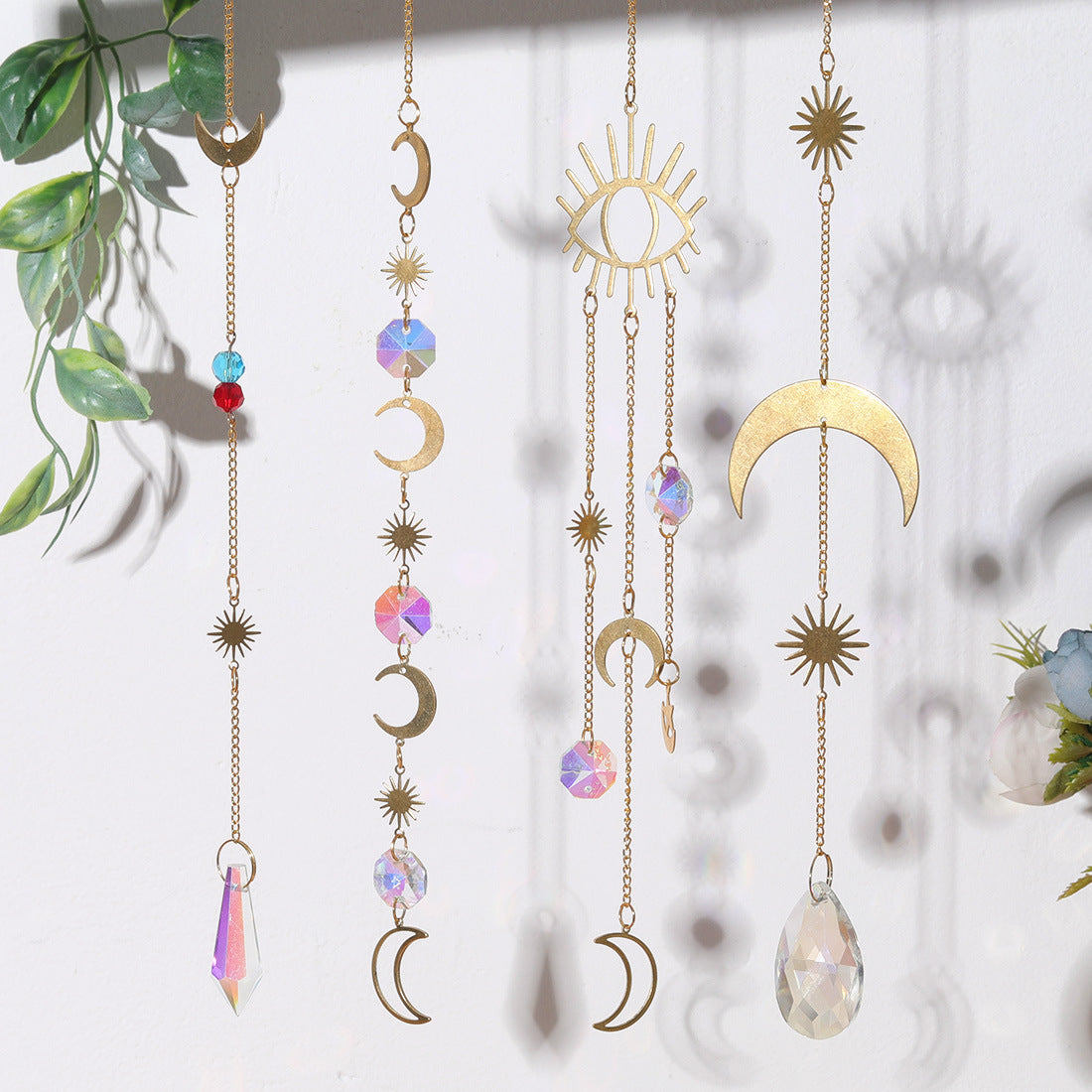 Golden Color Pendant Suncatcher Ornaments