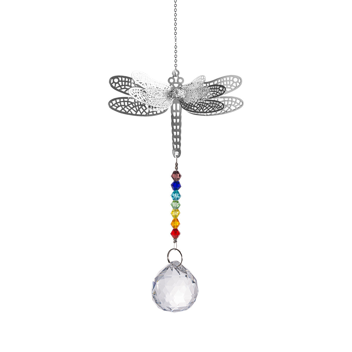 Dragonfly 7 Chakra Pendant Suncatcher Ornaments