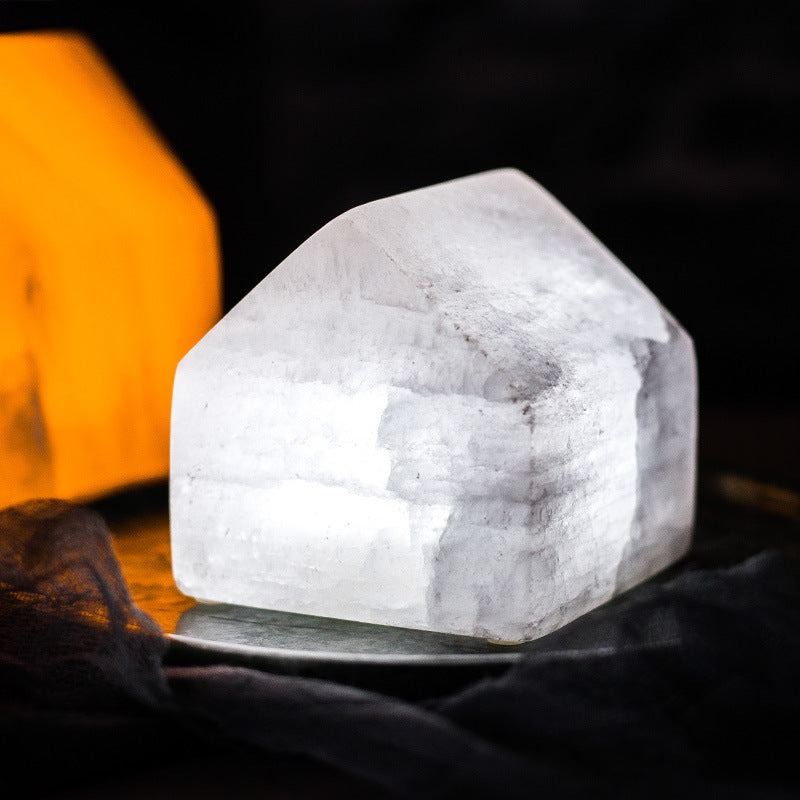 Selenite LED Sensor Light Bedside Lamp Ornaments