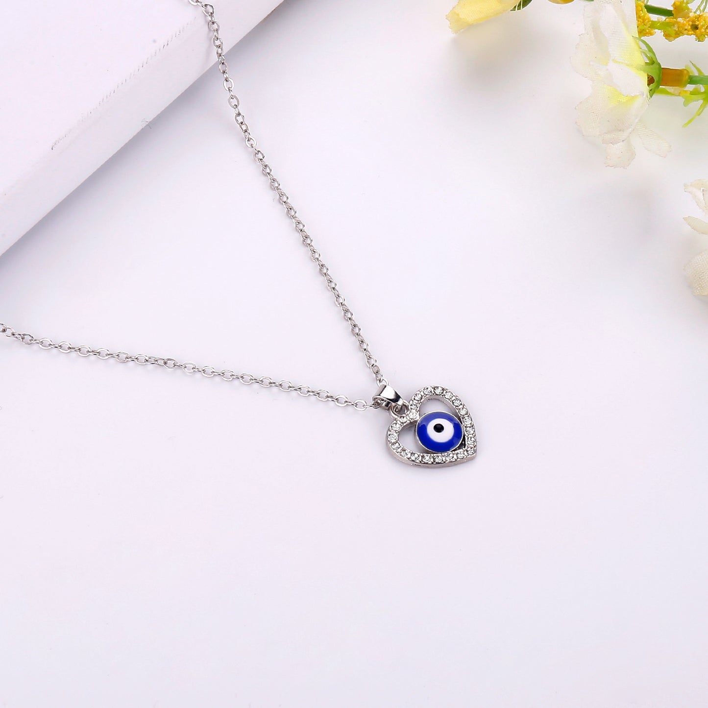 Evil Eye Silver Gold Color Necklace Pendants