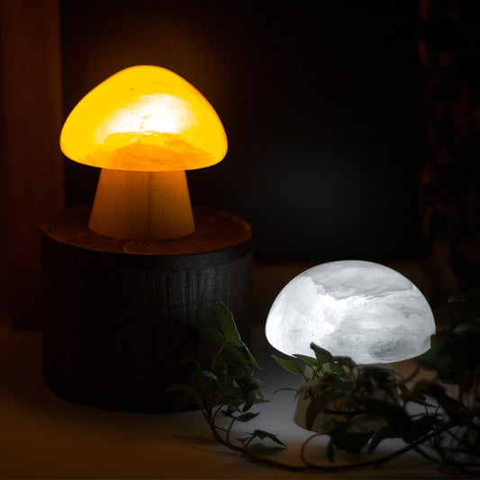 Selenite Mushroom LED Atmosphere Light Ornaments