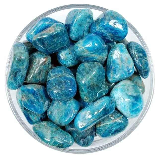 Blue Apatite Tumble Stones