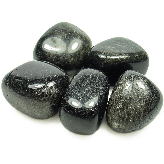 Silver Obsidian Tumble Stones