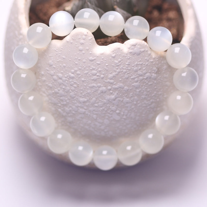 Natural White Moonstone Bead Bracelets