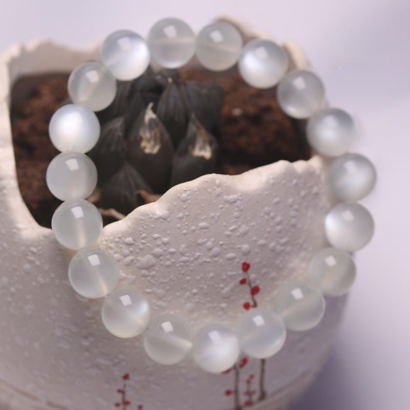 Natural White Moonstone Bead Bracelets