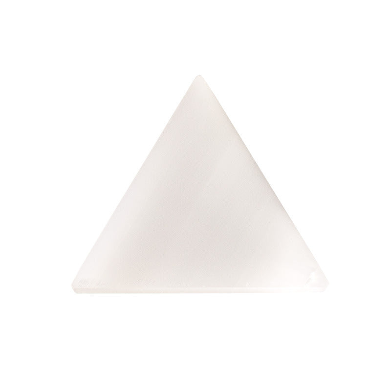 Selenite Orange White Moon Triangle Ornaments