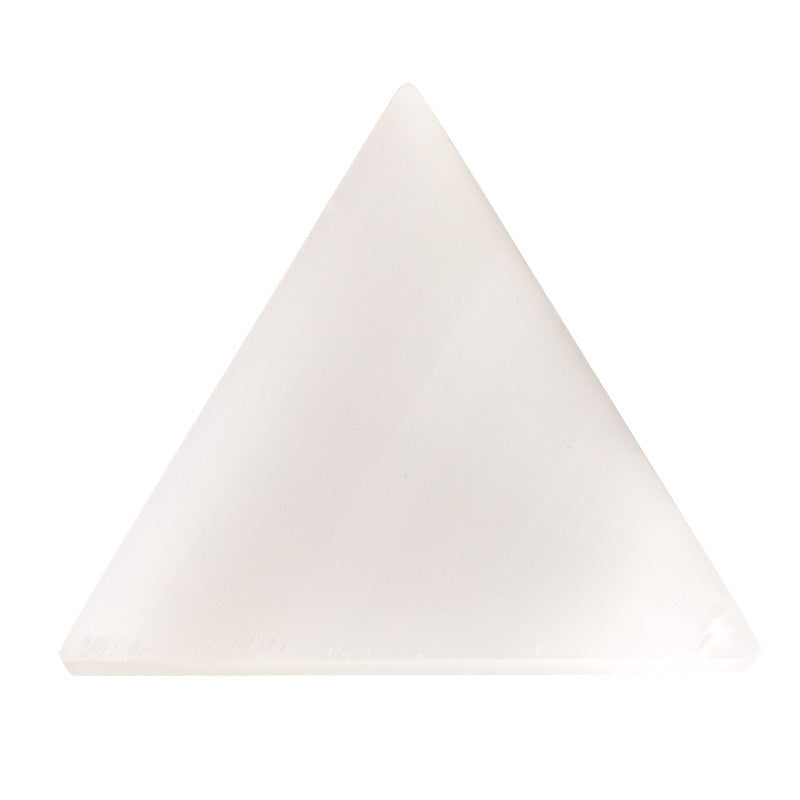 Selenite Orange White Moon Triangle Ornaments