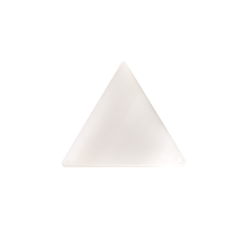 Selenite Orange White Moon Triangle Ornaments