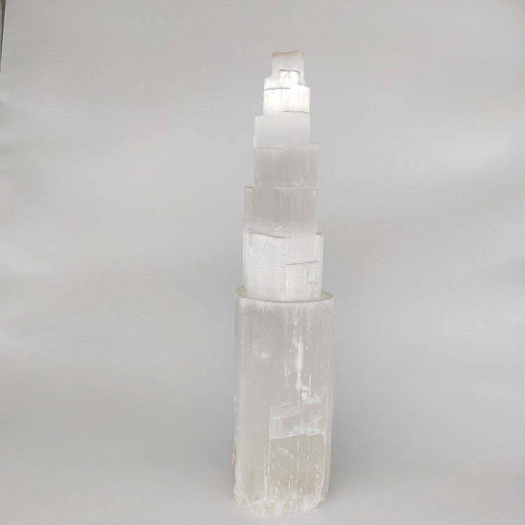 Selenite Tower Ornaments for Energy Healing