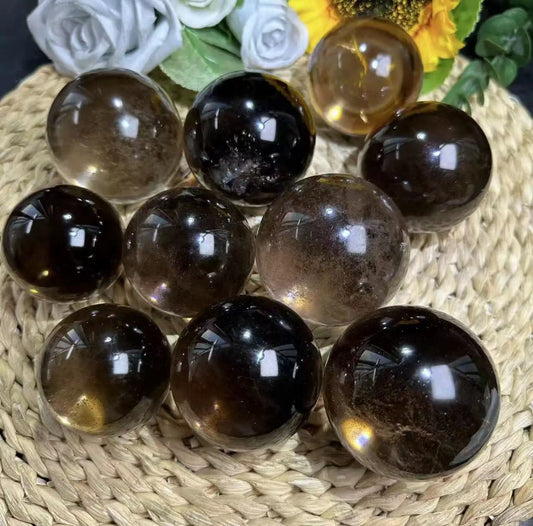 Smoky Quartz Spheres