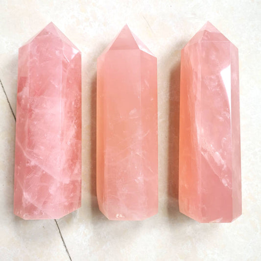 Big Size Rose Quartz Towers