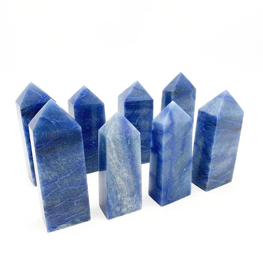 Blue Aventurine Tetrahedral Point