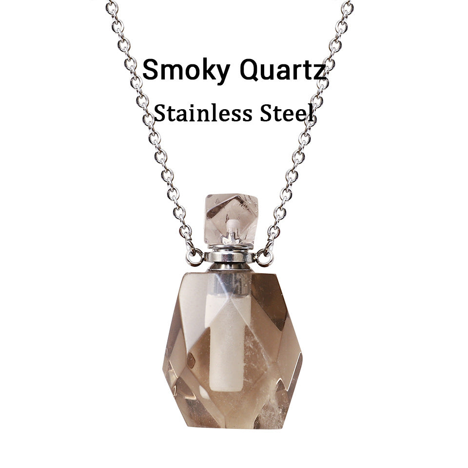 Crystal Perfume Fragrance Mini Bottle Pendant Necklaces