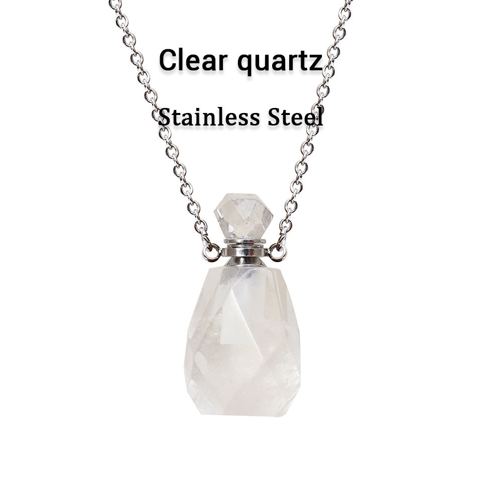 Crystal Perfume Fragrance Mini Bottle Pendant Necklaces