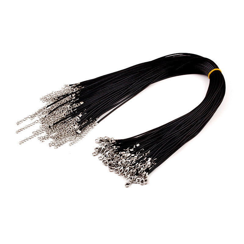 Cooper Silver Color Stainless Steel/Wax Ropes for Necklace