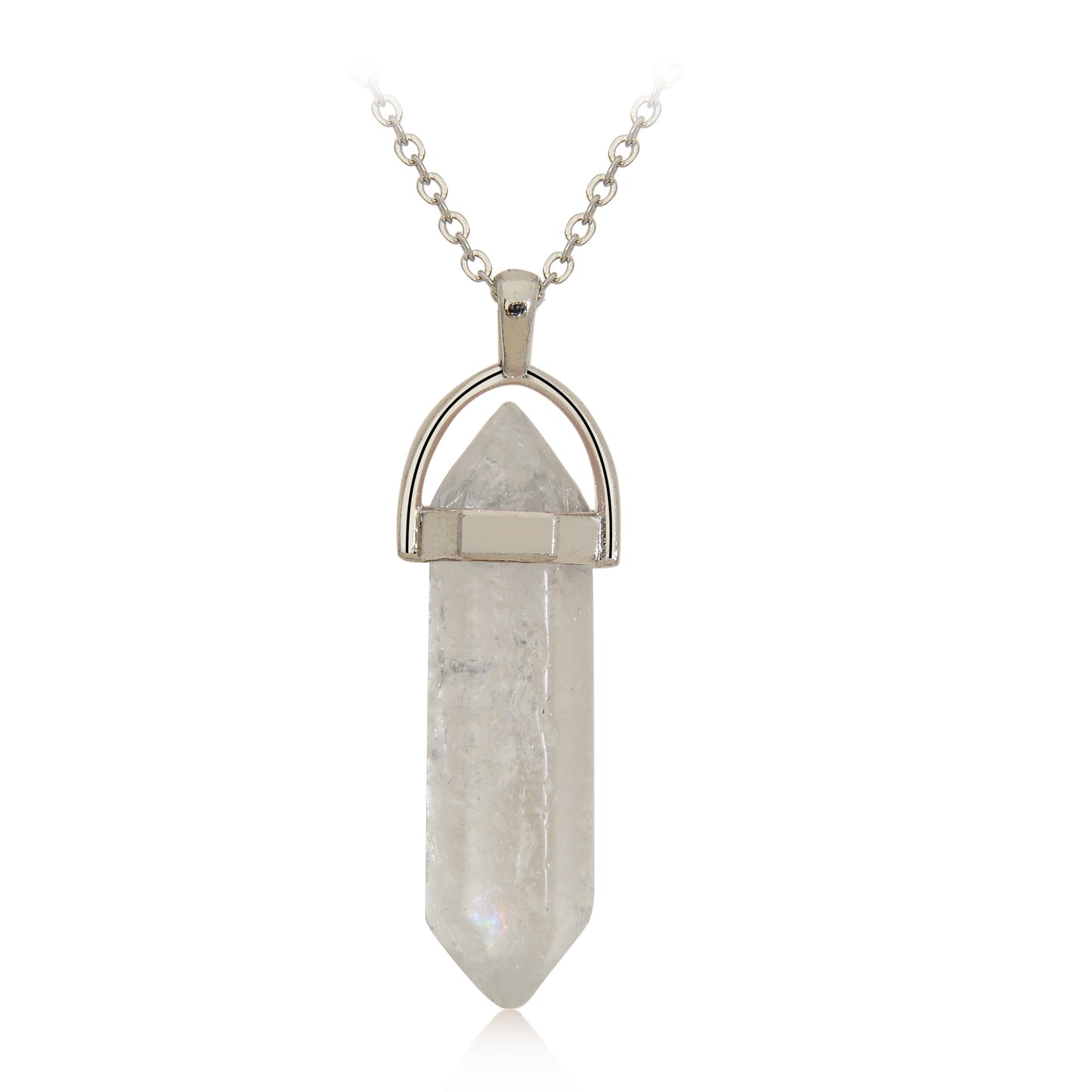 Crystal Hexagonal Wand Pendants for Necklace