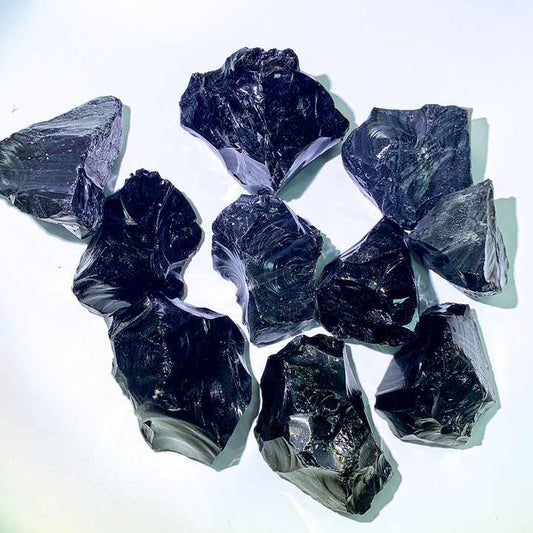 Black Obsidian Rough Stones