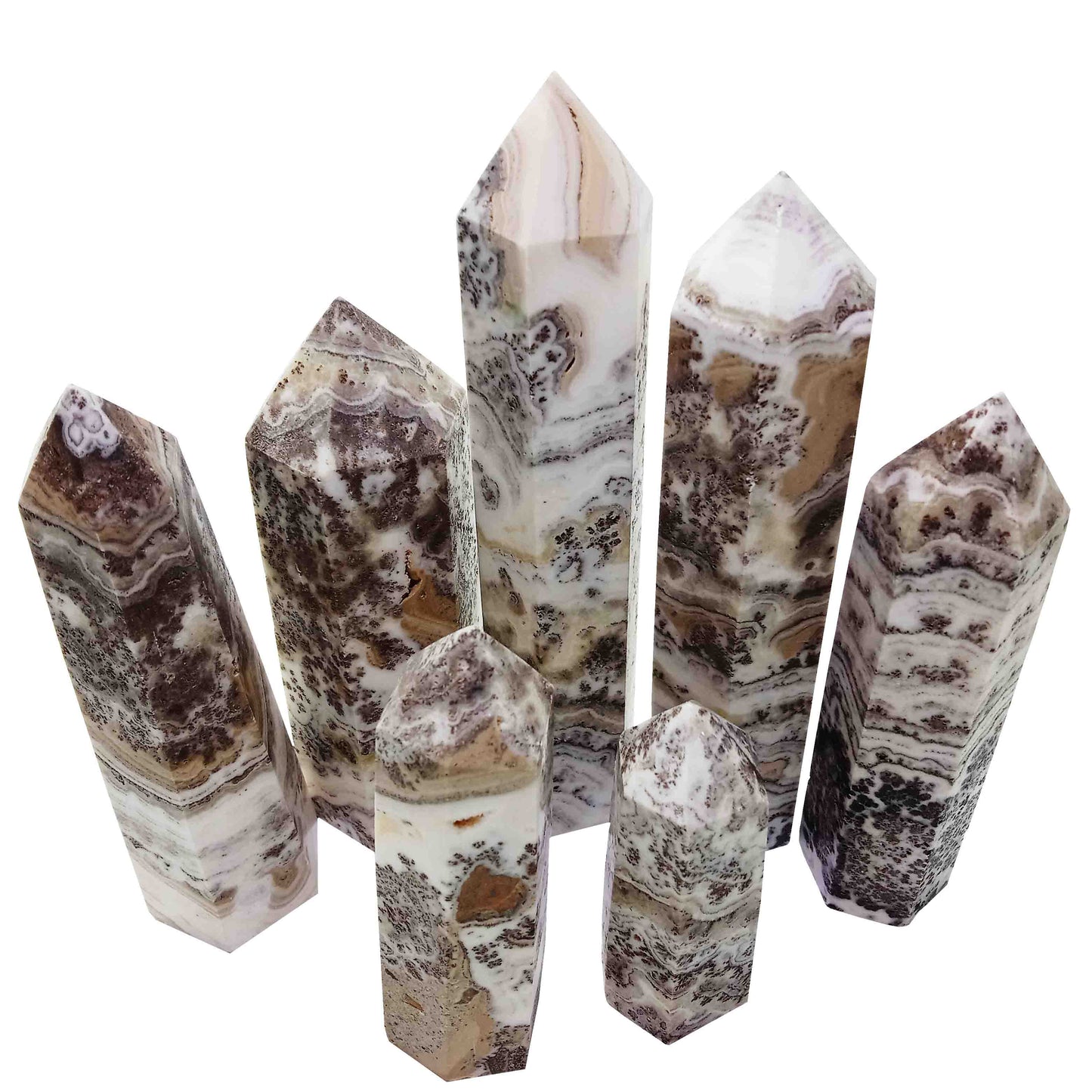 Dendritic Calcite Point Wands