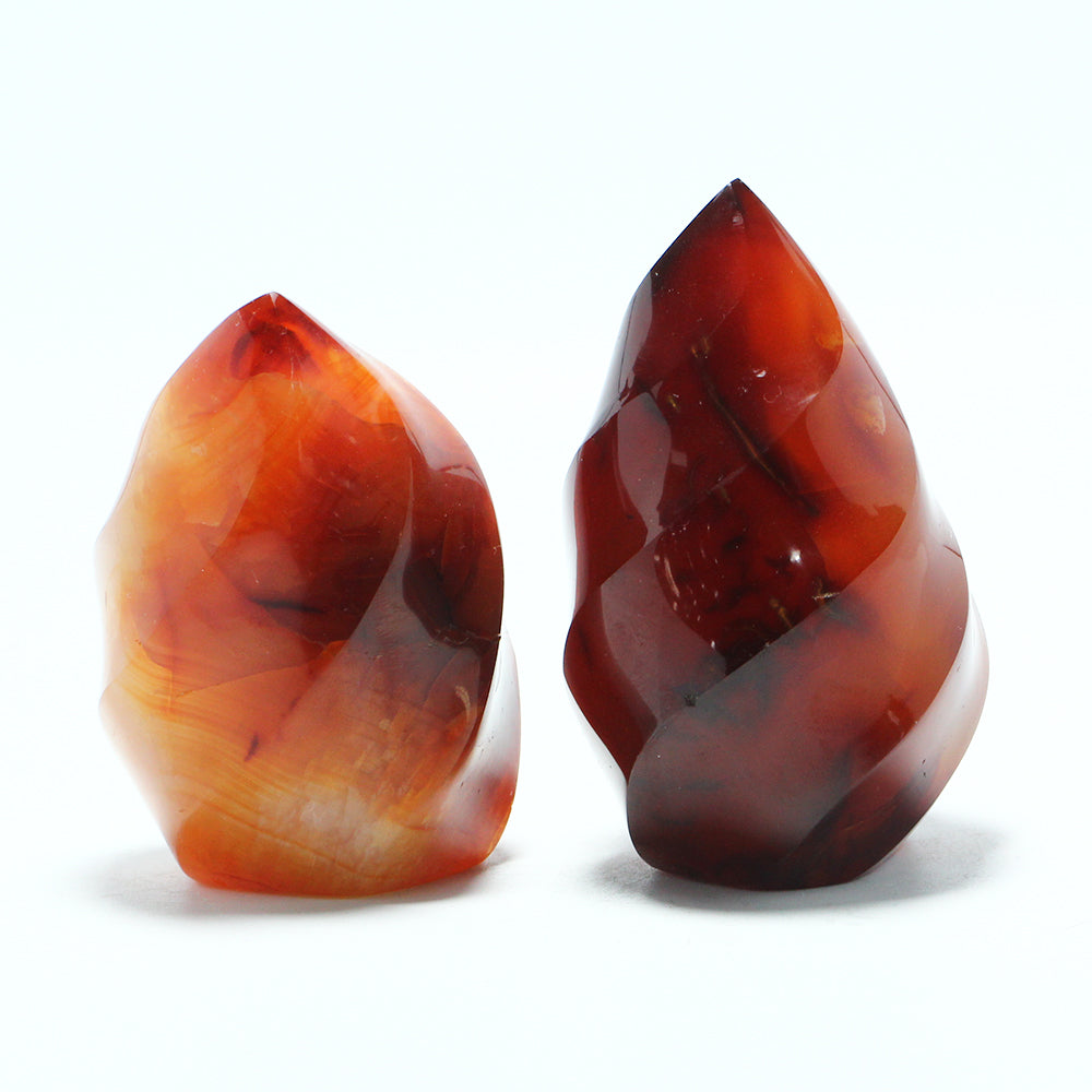 Red Agate Tower Carnelian Flame Ornaments