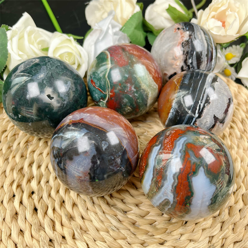 Ocean Jasper Spheres