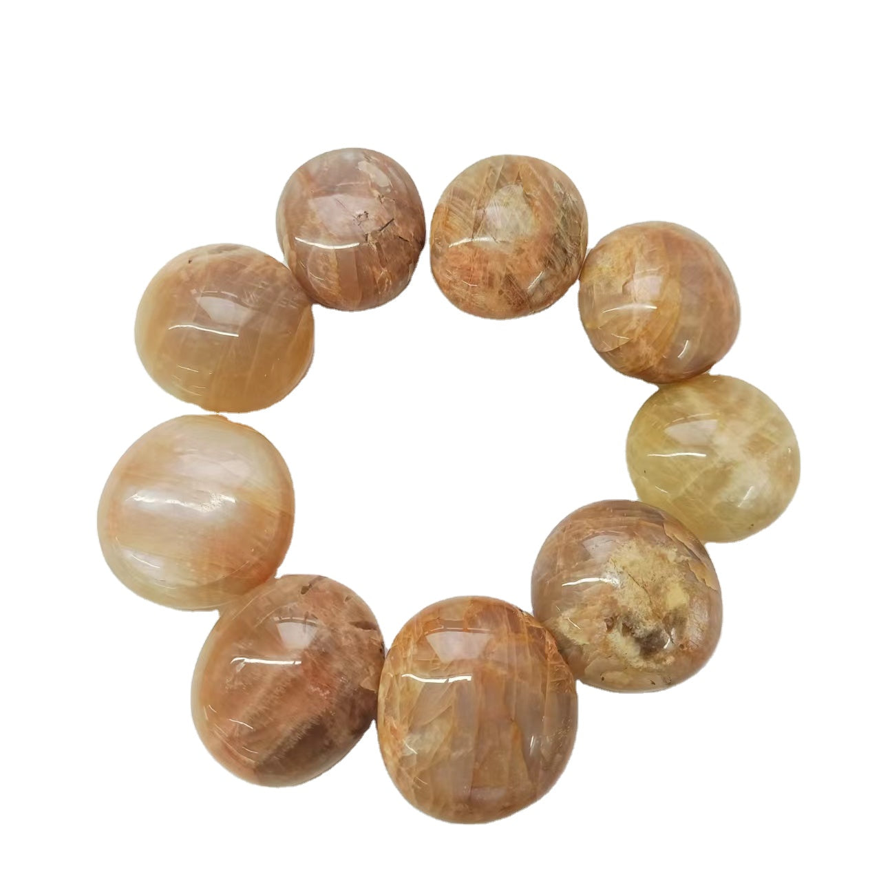 White Moonstone Palm Stones