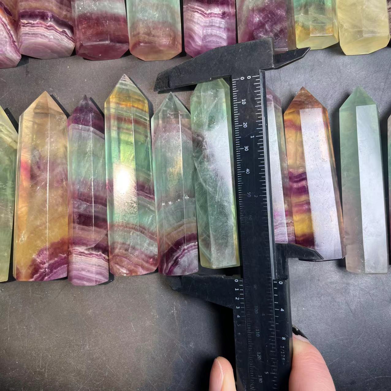 Rainbow Fluorite Points