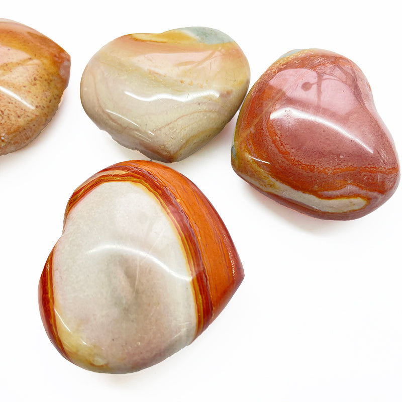 Ocean Jasper Stone Hearts