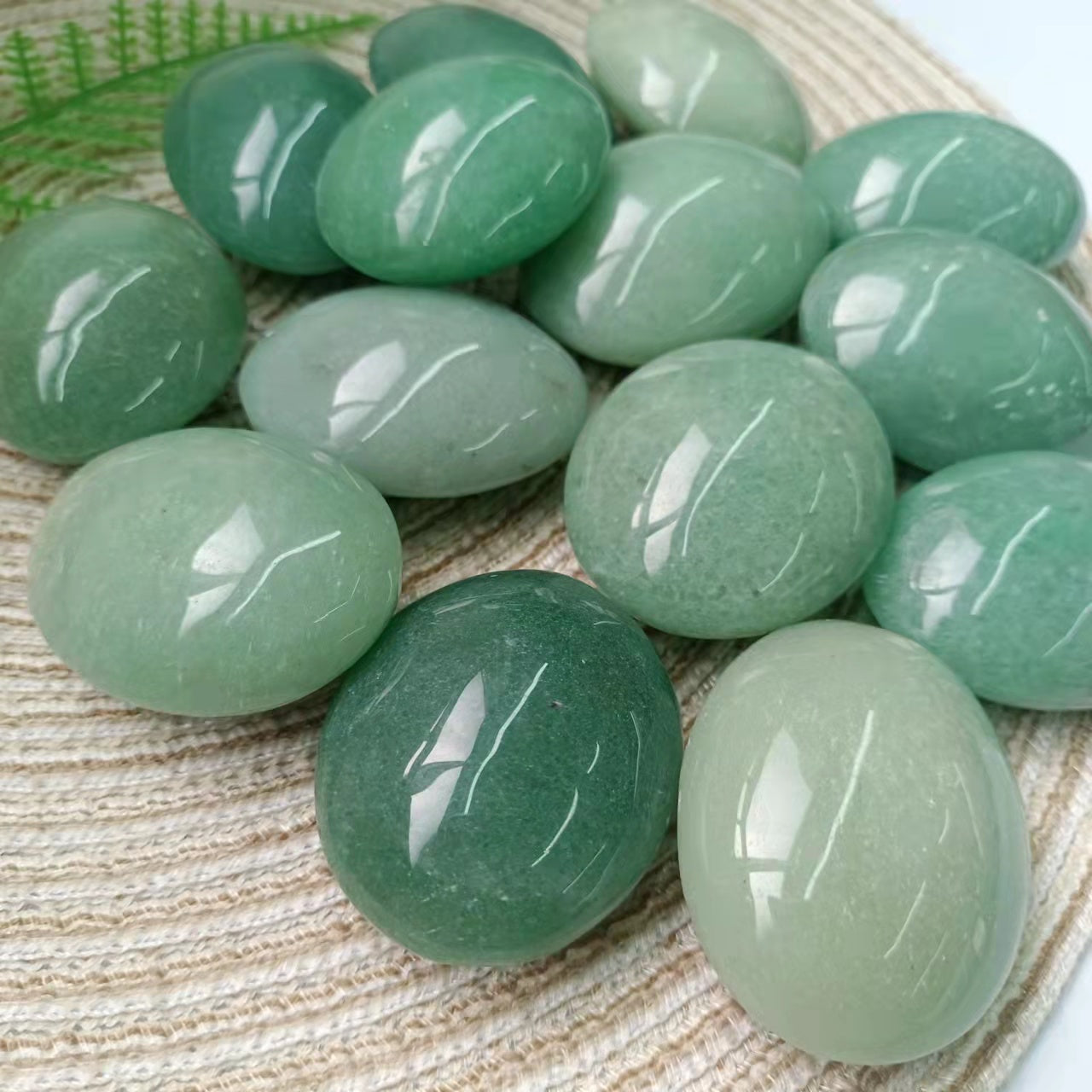 Green Aventurine Palm Stones