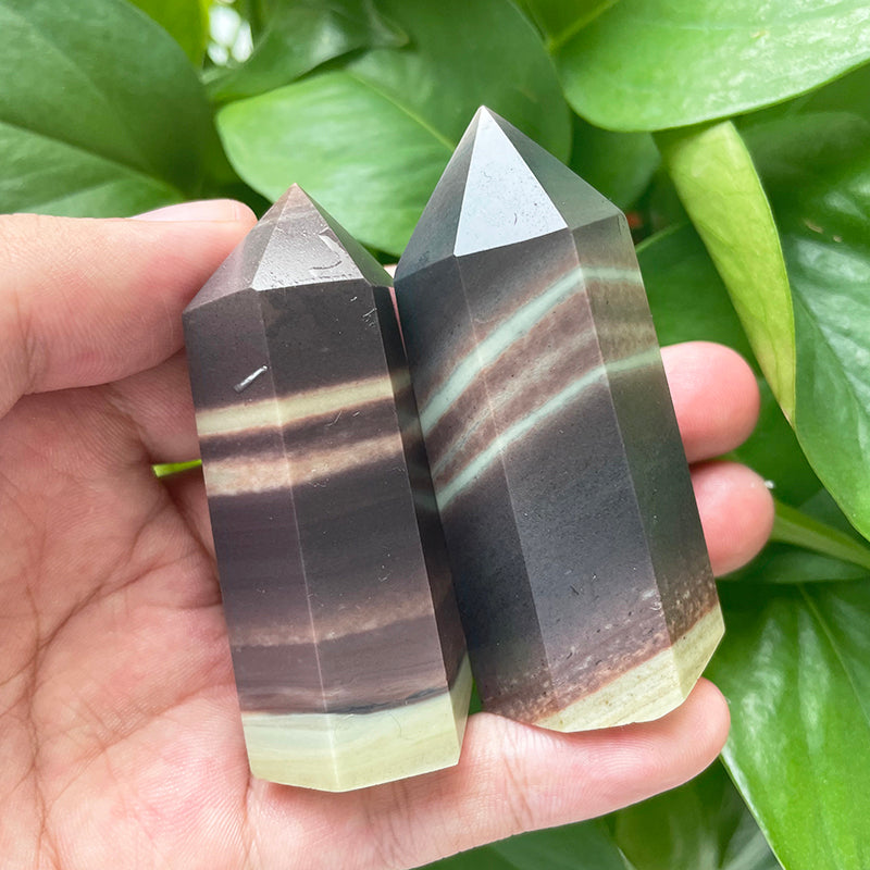 Rainbow Agate Point Wands