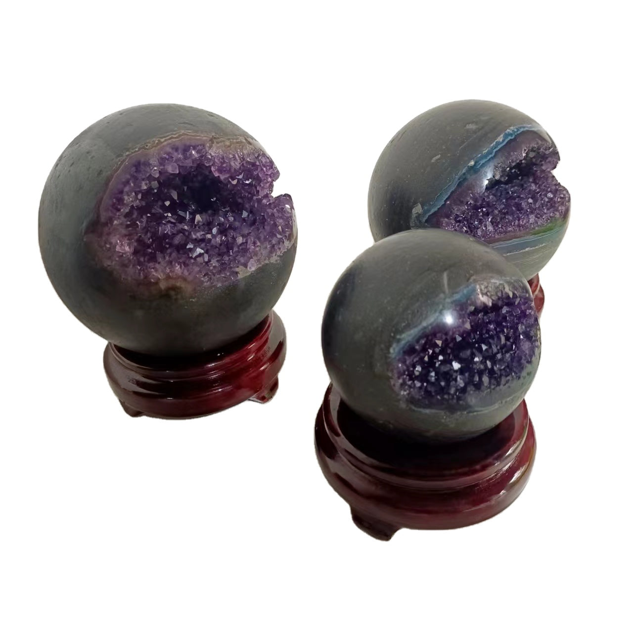 Amethyst Geode Spheres