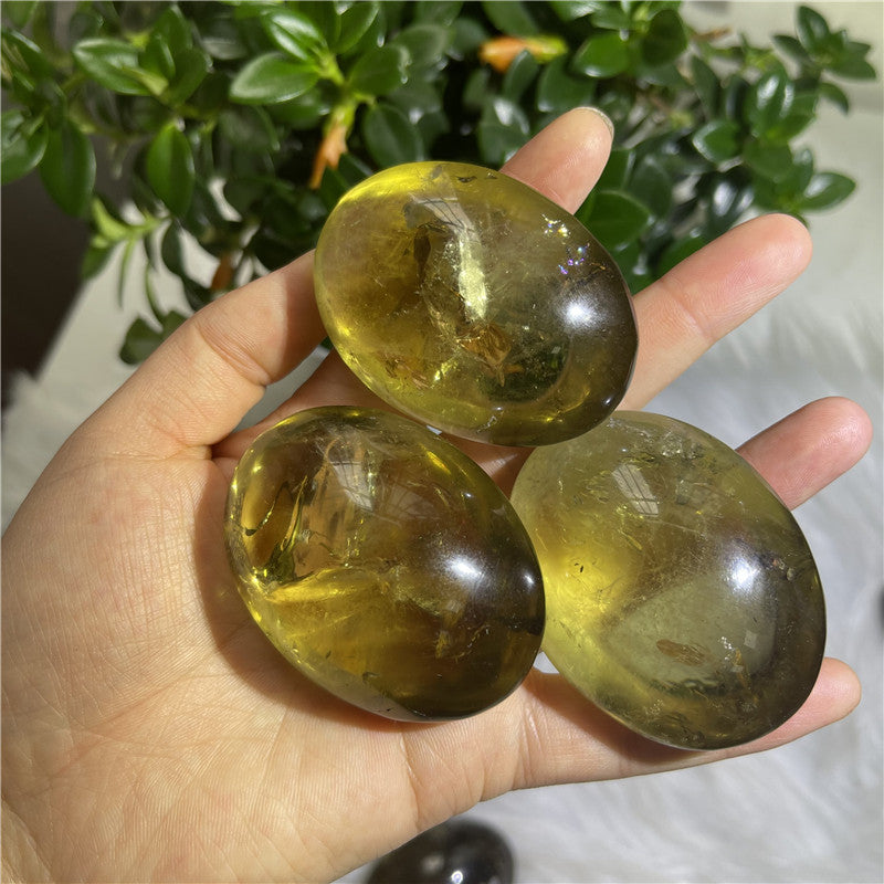 Citrine Quartz Palm Stones