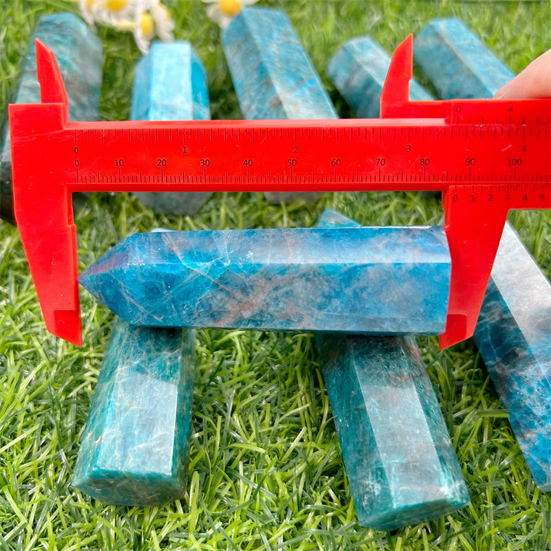 Blue Apatite Point Wands