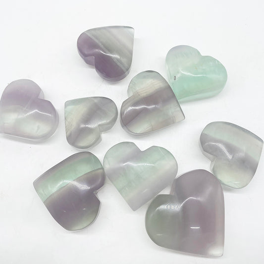 Light Purple Fluorite Heart