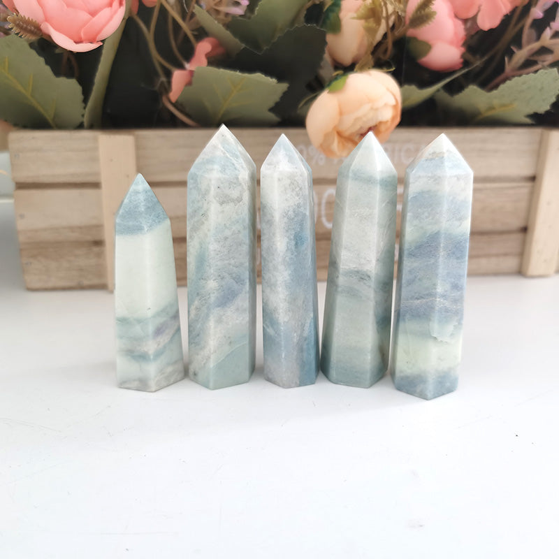 Larimar Blue Calcite Point Wands