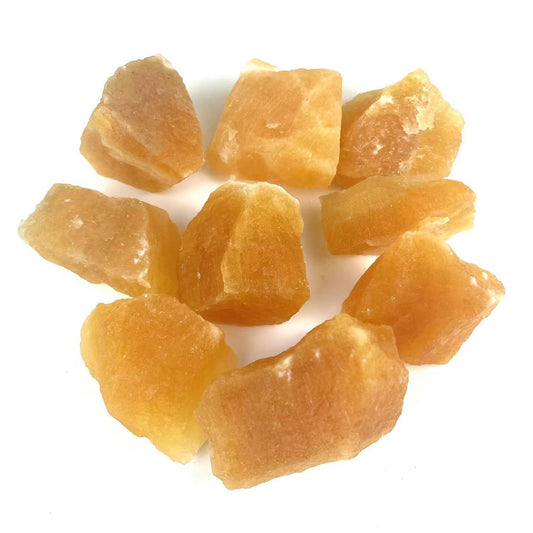 Orange Calcite Rough Stones