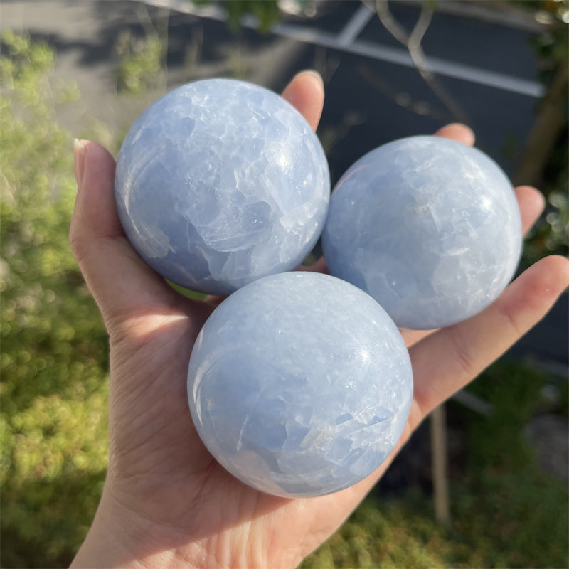 Blue Calcite Spheres