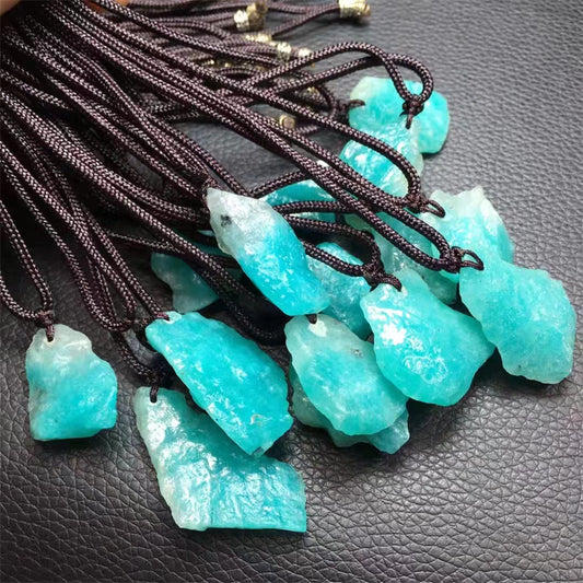 Amazonite Rough Stone Necklaces