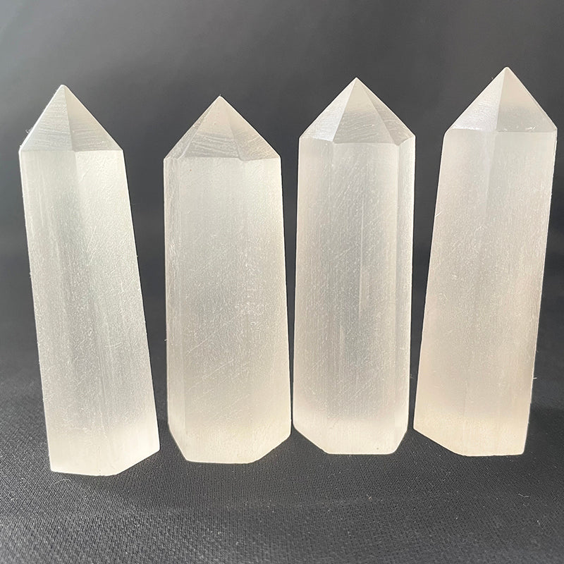 Selenite Wand Point Wands