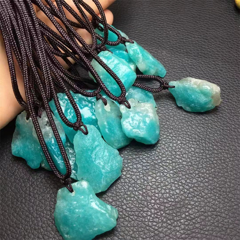 Amazonite Rough Stone Necklaces