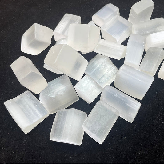 Selenite Cube Tumble Stones