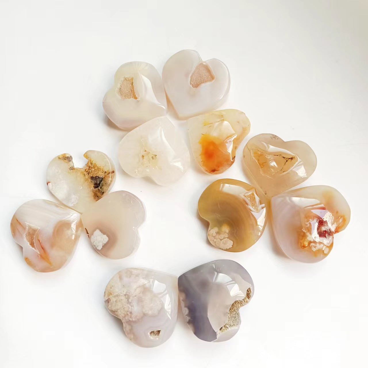 Agate Geode Hearts