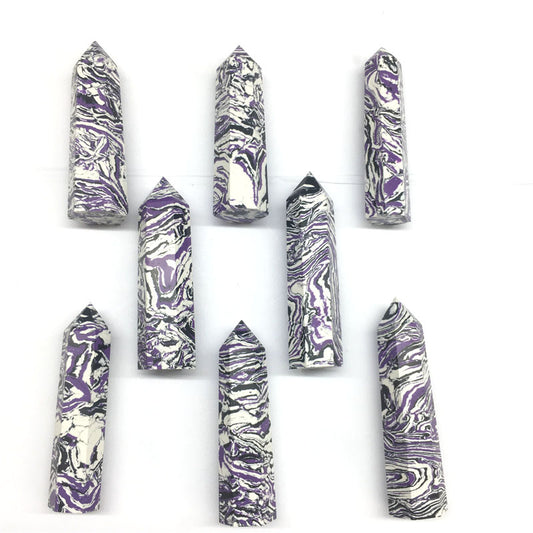 Purple Zeb Jasper Point Wands